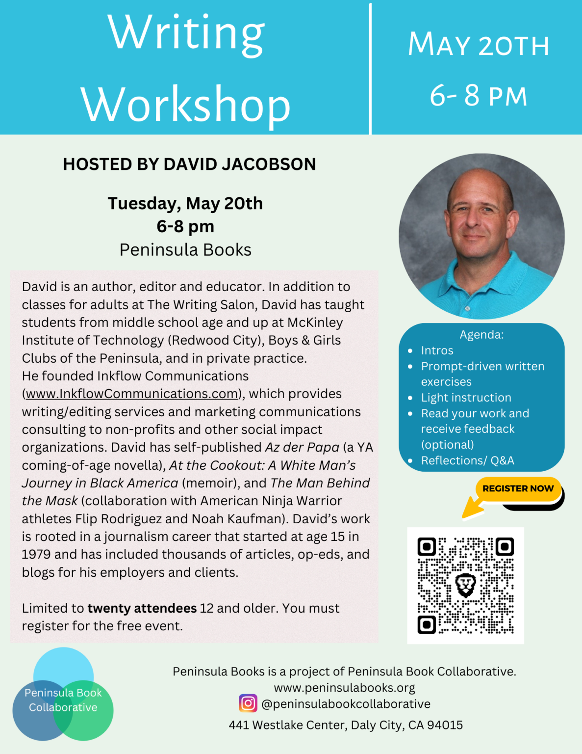 Writing Workshop with David - Peninsula Book Collaborative