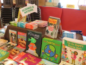 books on display