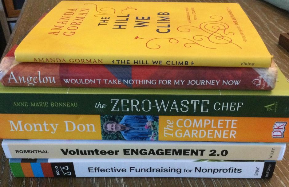 April 2023 book picks for poetry month, earth day, volunteer appreciation, financial awareness and more